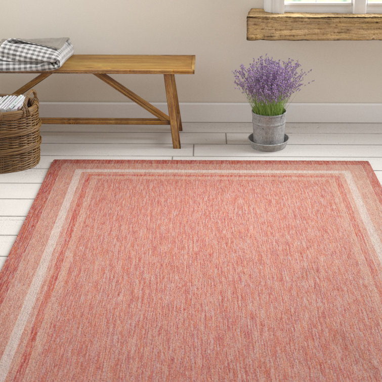 Breakwater Bay Reyhan Rust Red Indoor / Outdoor Area Rug & Reviews